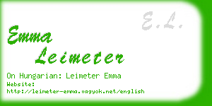 emma leimeter business card